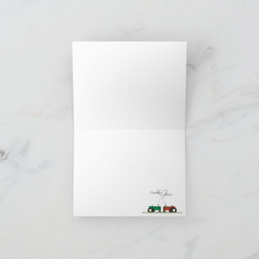 Traktor Dankeschön-Karte Dankeskarte (Innenseite)