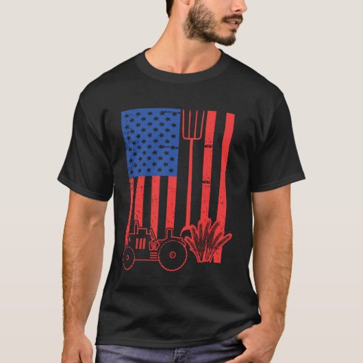 Traktor, der Bauer anzieht Bauer T-Shirt (Vorderseite)