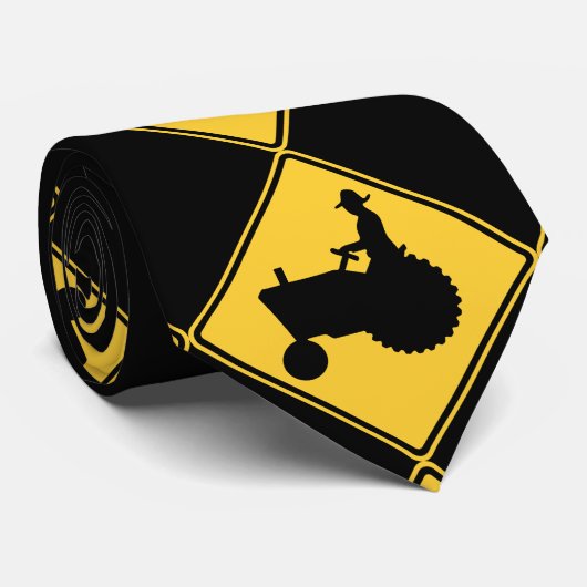 Traktor, der Zeichen bewirtschaftet Krawatte (Gerollt)