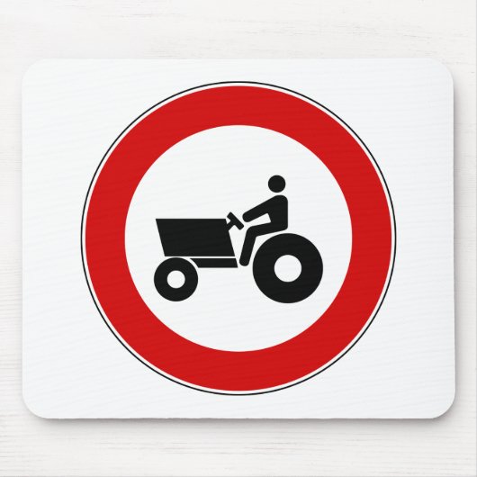 Traktor, der Zeichen bewirtschaftet Mousepad (Vorne)