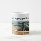 Traktor eggt Bahn, Landleben Kaffeetasse (Mittel)