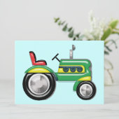 Traktor Einladung (Stehend Vorderseite)