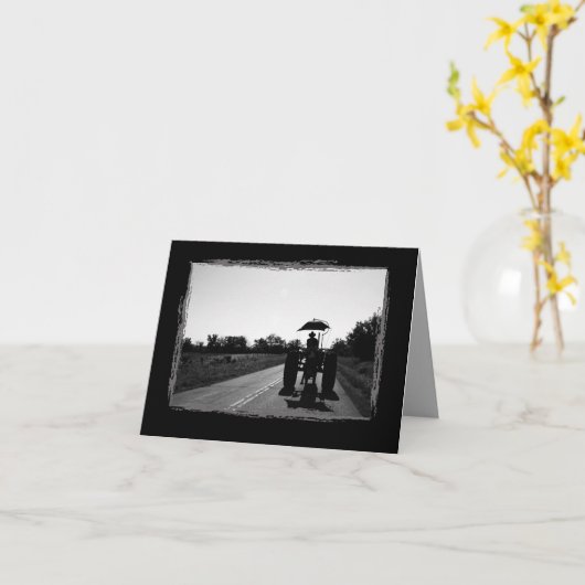 Traktor-Erinnerungen Karte (Gelbe Blume)