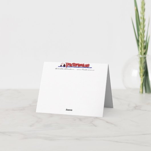 Traktor-Erinnerungen Karte (Rückseite)