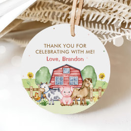 Traktor Farm Animes 1. Geburtstag Geschenkanhänger