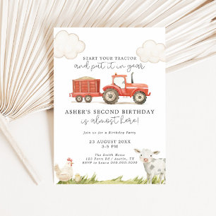 Traktor Farm Geburtstag Einladung