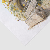 Traktor Farm Sonnenblume Seidenpapier (Detail)