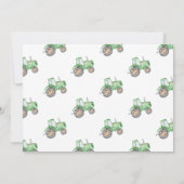 Traktor Foto Geburtstagseinladung | landwirtschaft Einladung (Rückseite)