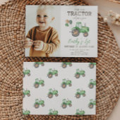 Traktor Foto Geburtstagseinladung | landwirtschaft Einladung