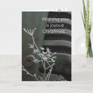Traktor-freudige Weihnachtskarte Feiertagskarte