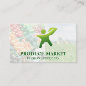 Traktor | Frisches Erzeugnis Visitenkarte (Vorderseite)