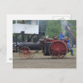 Traktor für alten Motor Postkarte (Vorne/Hinten)