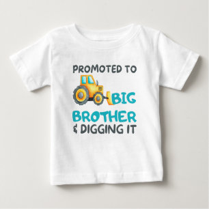 Traktor für große Brüder und Graben Baby T-shirt