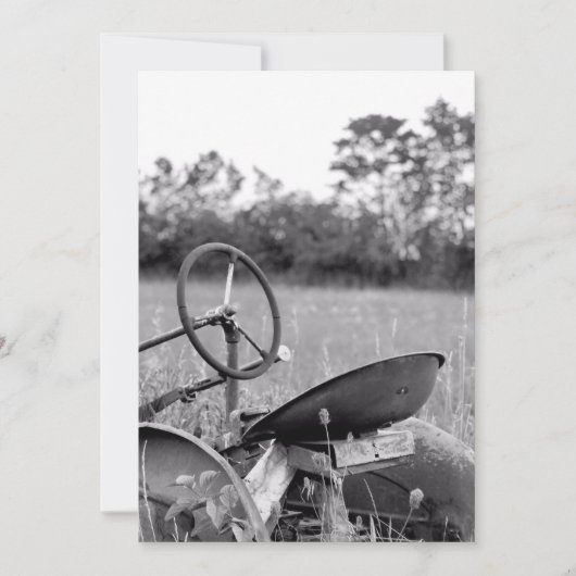 Traktor für Langgras Karte (Vorderseite)