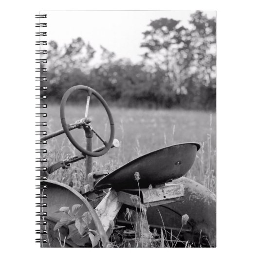 Traktor für Langgras Notizblock (Vorderseite)