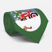 Traktor für Weihnachten Krawatte (Gerollt)