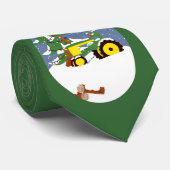 Traktor für Weihnachten Krawatte (Gerollt)