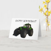 Traktor-Geburtstagskarte Karte (Gelbe Blume)