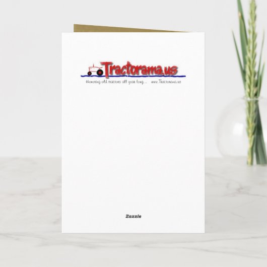 Traktor-Geburtstagskarte Karte (Rückseite)