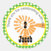 Traktor | Gefälligkeitsaufkleber Runder Aufkleber (Vorderseite)