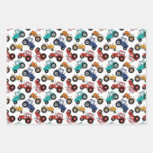 Traktor-Geschenkpapier, Bauernhof-Geschenkverpacku Geschenkpapier Set (Vorderseite)