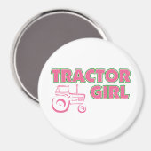 Traktor Girl Magnet (Vorderseite/Rückseite)
