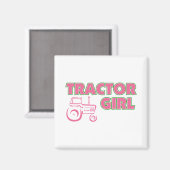 Traktor Girl Magnet (Vorderseite/Rückseite)