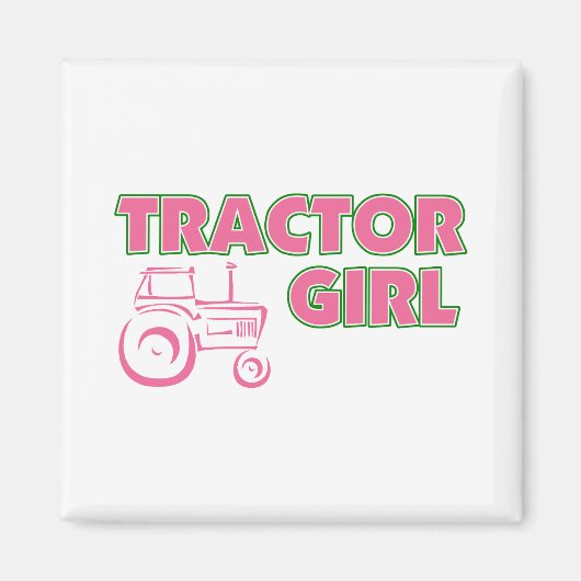 Traktor Girl Magnet (Vorne)