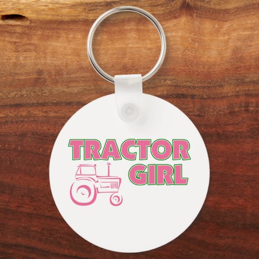 Traktor Girl Schlüsselanhänger (Vorderseite)