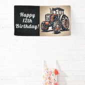 Traktor Happy Geburtstag landwirtschaftlichen Gerä Banner (InSitu)