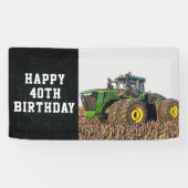 Traktor Happy Geburtstag landwirtschaftlichen Gerä Banner (Horizontal)