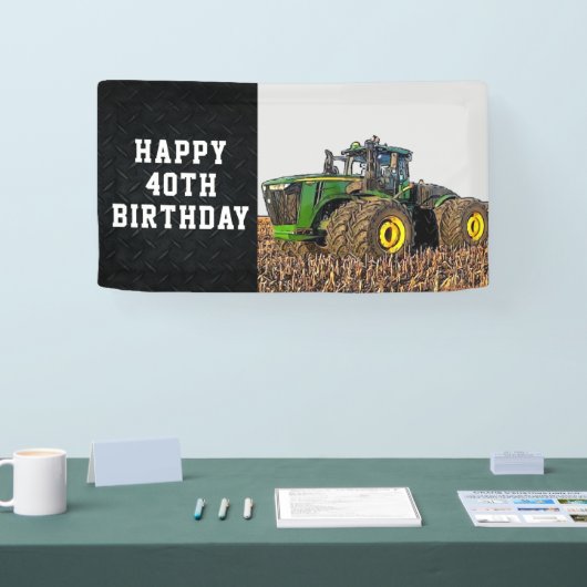 Traktor Happy Geburtstag landwirtschaftlichen Gerä Banner (Messe)