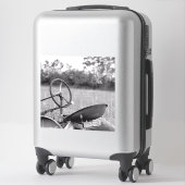 Traktor im Langgras Aufkleber (Koffer)