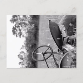 Traktor im Langgras Feiertagspostkarte