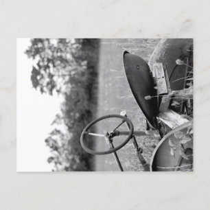 Traktor im Langgras Feiertagspostkarte