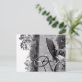 Traktor im Langgras Feiertagspostkarte (Stehend Vorderseite)