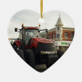 Traktor in der Traktor-Parade Keramikornament (Vorne)