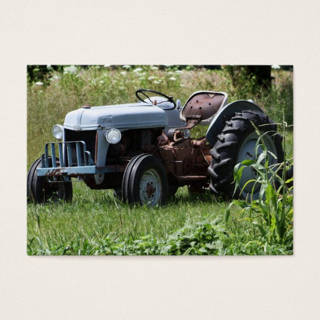 Traktor in einem Feld (Vorderseite)