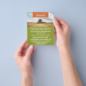 Traktor in Feld-, Bauer- und Butlerwerbung Flyer (Gruppe)