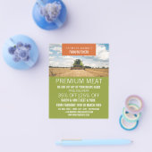 Traktor in Feld-, Bauer- und Butlerwerbung Flyer (Einzeln)