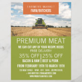 Traktor in Feld-, Bauer- und Butlerwerbung Flyer (Vorne)