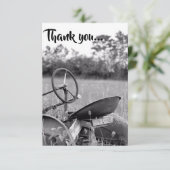 Traktor in Longrasen Vielen Dank, Karten (Stehend Vorderseite)