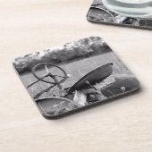 Traktor in Untersetzer für Langgras (Linke Seite)