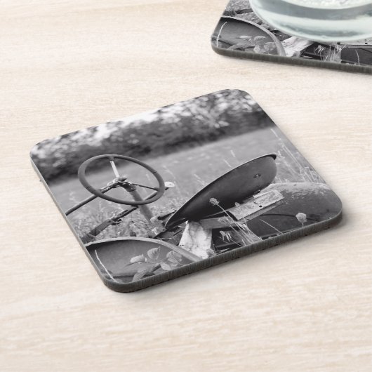 Traktor in Untersetzer für Langgras (Linke Seite)