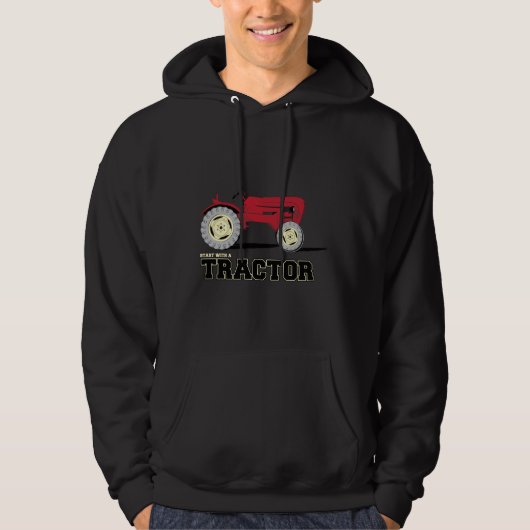 Traktor-Kapuzenpullis für Männer Hoodie (Vorderseite)
