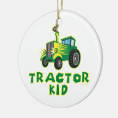 Traktor Kid, grün Keramikornament (Links)