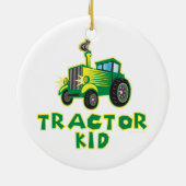 Traktor Kid, grün Keramikornament (Hinten)