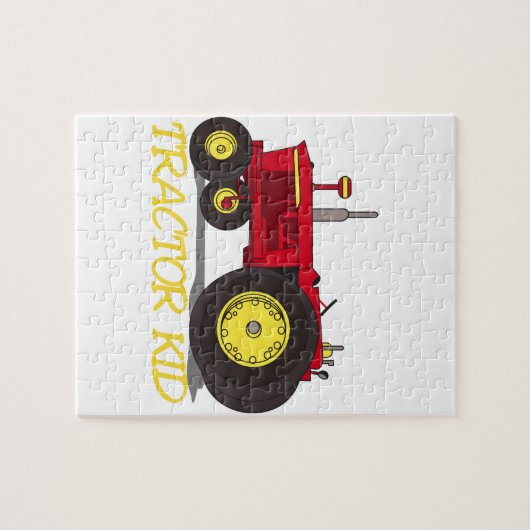 Traktor-Kind Puzzle (Horizontal)