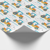 Traktor Landwirtschaft Geburtstag Geschenkpapier (Ecke)