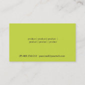 Traktor-Landwirtschaft Visitenkarte (Rückseite)